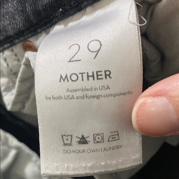 MOTHER HIGH WAISTED RASCAL ANKLE STEP FRAY IN NIGHT GARDEN - Picture 7 of 9